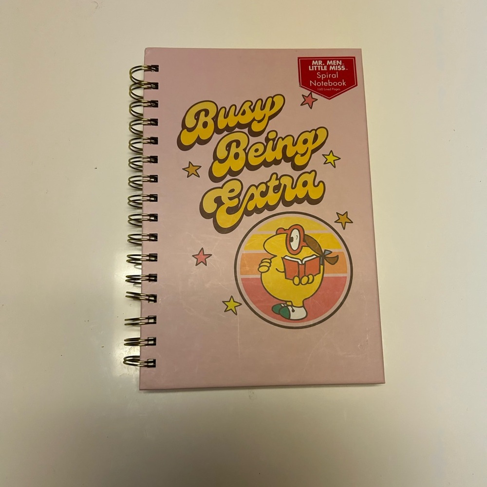 NEW Little Miss Busy spiral notebook